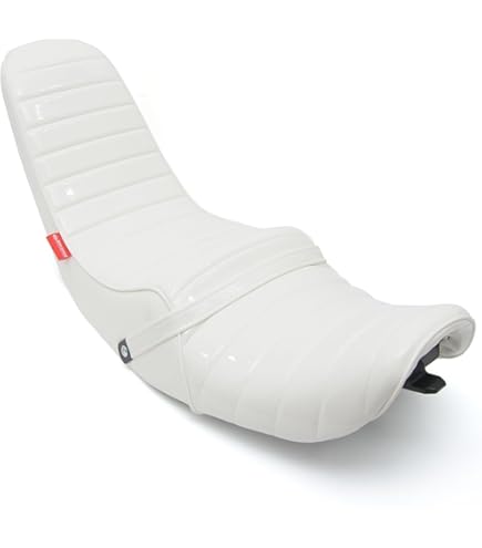 三段シート 白 DIO ZX 三段シートチョビ3エナメルパールホワイト