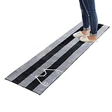 オカ(OKA) キッチンマット グレー 約45cm×180cm うちねこ 台所マット