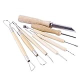 粘土彫刻ツール 粘土ヘラ カボチャ かきベラセット 線描べら クレイツール 粘土細工 陶芸 工芸 DIY 彫塑 彫像 8本セット