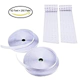 benecreat 82フィート1インチフックとループテープロール自己粘着バックFastening Strips for画像とツールHangingペダルボードFastening Tape + Coin