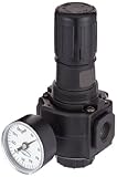 Dixon R74G-4RG Norgren Series Regulator with Gauge, 1/2 Size, 220 SCFM, 1/2 Port Size, 5-150 PSI by 