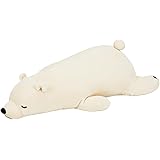 りぶはあと(Livheart) 抱き枕 プレミアムねむねむアニマルズ しろくまのラッキー Mサイズ(全長約53cm) ふわふわ もちもち ぬいぐるみ だきまくら プレゼント28976-11