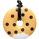 Teething Bling Donut Teething Necklace Pendant by Smart Mom (Brown) by Teething Bling
