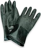 Honeywell B131/7 North 13 Mil Unsupported Butyl Glove with Smooth Finish and Beaded Cuff 11", Size 7