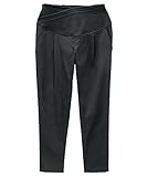 アビックス アルゴヴィア お腹らくちんテーパードパンツ S ブラック ストレッチツイル 375450