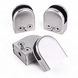 耐用性抜群　ガラスクランプ　ガラスクリップ　棚金物　しっかりに固定可能　２サイズ対応　４点セット