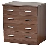 ライフスタイリングショップ  チェスト リビングボード 4段 幅59×奥行41 窓下収納 ダークブラウン SR-01BR