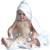 Moon and Baby Hooded Bath Towel, Made from Natural Bamboo with Cute Animal Ears available in Several