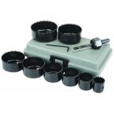 11 Piece Carbon Steel Hole Saw Set with Carrying Case [並行輸入品]