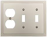 Amertac 84TTDN 2 Toggle/1 Duplex Steps Wallplate, Nickel [並行輸入品]