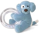 baby Gund Spunky Ring Rattle (Light Blue) by GUND