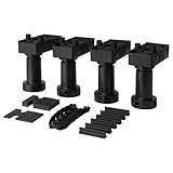 IKEA FAKTUM akurum 4ブラック家具脚キッチンキャビネット~ ~