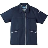 sowa(ソーワ) T/Cソフトバーバリーシリーズ レディース半袖スモック 春夏素材 sw-614 ネイビー M