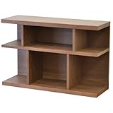 ソファ周り収納ラック 幅90cm  ウォルナット ダークブラウン LS-791BR