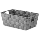 Whitmor Mfg. 6581-2712-GREY 6.5 in. X 11.42 in. X 4.53 in. Grey Woven Tote