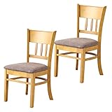 ダイニングチェア 2脚セット ファブリック 木製 北欧 完成品 マーチ march ブラウン