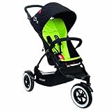 【並行輸入品】Phil&Teds フィル&テッズ DOT ドット シングルストローラー 一人用 ベビーカー アップル（黄緑）+NONOKUROオリジナルハンドタオルセット