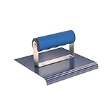 Bon 22-726 6-Inch by 6-Inch Blue Steel Sidewalk Edger with 3/8-Inch Radius and 1/2-Inch Lip with Com