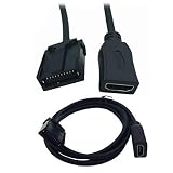 Rosebe HDMI変換コード 【入力端子 HDMI タイプAコネクターメス/出力端子 HDMI タイプEコネクターオス】For I-P-h-o-n-eやI-P-o-dで動画再生 この変換ケーブル 1.5m