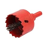 uxcell バイメタルホールソー 三角シャンク ホールカッター 金属材料 ドリル切削工具 41mm