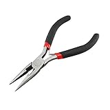 Tiptiper シャープノーズプライヤー 斜めのプライヤー ニードルノーズプライヤー ロングノーズプライヤー コンフォートグリップ付き