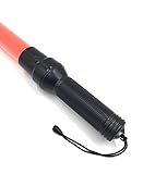 LED 誘導棒 誘導灯 警備 交通整理 夜間 工事 41cm 2本セット (赤 2本)