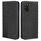 CASAFUNY 用の Galaxy S20 5G ケース 手帳型 耐衝撃 本革PUレザー カバー ギャラクシー S20 SCG01/SC-51A ケース 手帳型 おしゃれ 用の ぎゃらくしーS20 スマホケース お洒落 人気 携帯カバー 耐摩擦 防塵 軽量 保護カバー カード収納 横置き機能 マグネット 落汗や指紋防止 擦り傷防止(ブラック)