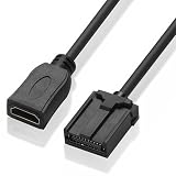 CNCTWO(コネクトツー) HDMI Eタイプ ケーブル カーナビ hdmiケーブル 1.5m トヨタ ホンダ 日産 三菱 ダイハツなど純正ナビ用HDMI E(メス)-A(メス)接続 延長ケーブル C2AE15E