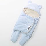 PS BABY ふわっふわ おくるみ 冬用 (ブルー)