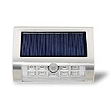 JPYH ソーラーセンサーワークライト 人感センサー LEDソーラーライト　 屋外 光センサー ソーラー充電式 LEDセンサ ー　ウォールライト LEDガーデンライト