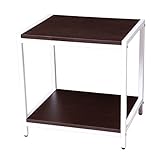 オスパイ（OSPI） おしゃれ サイドテーブル センターテーブル スクエア 角型 テーブル (ダークブラウン)