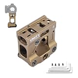 [QIRUIMY] UN タイプ T-1 T-2用 ハイマウント マイクロマウントベース リアサイト内蔵 Aim point T1/ T2/Holosun/SIG ROMEOに対応 Fast Micro Mountレプリカ 20mmレール適用（タン）