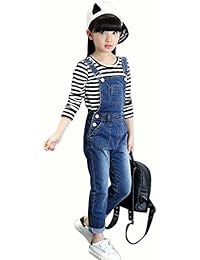 ファッショントレンド ユニーク小学生 女子 オーバーオール デニム コーデ