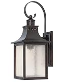 Savoy House Lighting 5-258-25 Monte Grande Collection 1-Light Outdoor Wall Mount 17.75-Inch Lantern,