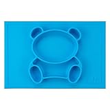 Raymoon ベビー用品　食器　お食事マット 一体式　ハッピボウル　ランチョンマット ランチプレート シリコン 離乳食 ベビー食器 赤ちゃん キッズ　防水　滑り止め　食べこぼし防止　出産祝い　可愛い