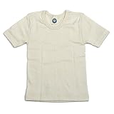 (コシラーナ) Cosilana オーガニックコットン キッズ 半袖 インナーシャツ ナチュラル サイズ 116 (110-120)