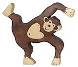 Holztiger Chimpanzee Playing Toy Figure [並行輸入品]
