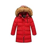 OCHENTA 子供服　ダウンジャケット　男の子　女の子　ロングサイズ　ダウンジャケット　レッド　100㎝