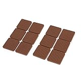 uxcell　家具保護　パッド　家具プロテクター　ノンスリップ　正方形パッド　クッション　セルフ粘着