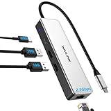 WAVLINK USB C ハブ、2.5Gbps超高速有線LANアダプター、4-in-1USB-Cイーサネットハブ、1*10Gbps USB-C、2*10Gbps USB-A、USB 3.2 Gen2ハブ、ドッキングステーション 、Type C to RJ45 転送速度最大2.5Gbps 超高速イーサネット アダプタ