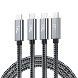 Thunderbolt 4 ケーブル 240W急速充電 8K対応 40 Gbps データ転送 Type-C&Type-C ケーブル USB-C & USB-C MacBook/iPad/Air/iphone15など対応 (0.5m+0.5m)