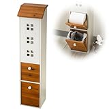 トイレラック トイレットペーパー スタンド 収納 トイレットペーパーホルダー おうちのスリムトイレラック ML-500 WH