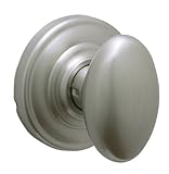 Schlage Siena Passageノブ、Andoverローズ、サテンニッケル