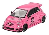 MINI GT 1/64 アバルト 595 LB-WORKS x Abas Works ピンク (右ハンドル) 完成品 MGT00851-R