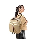 【ベビーアムール 】Bebamour 保温哺乳瓶ポケット付き マザーズバッグ おむつ替え用シート付き ママバッグ トート ショルダー 防水 多機能 2WAY (ベージュ)