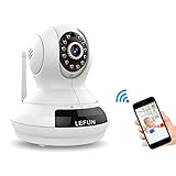 LeFun Wireless Surveillance Camera IP Camera Nanny Cam with Pan Tilt Zoom Motion Detect Two Way Audi