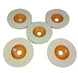 汎用 フェルト バフ 100mm 研磨 ディスク グラインダー 鏡面加工 サンダー 5個 セット