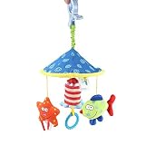 ベビーカーおもちゃ3 in 1 Cute Cartoon Crib Baby Rattle Adorable Hangingおもちゃ幼児Plush Rattlesカーシートハンギングベル風チャイムan
