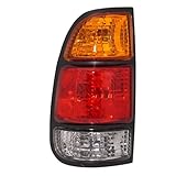 2000-2006 トヨタ タンドラ リアテールライト 運転席側 TO2800129 レギュラーキャブ|アクセスキャブ;標準ベッド;アンバー/レッド/クリアレンズ - 81560-0C010交換用。