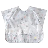 Hoppetta(ホッペッタ) kukkia(クッキア) 半袖お食事エプロン グレー